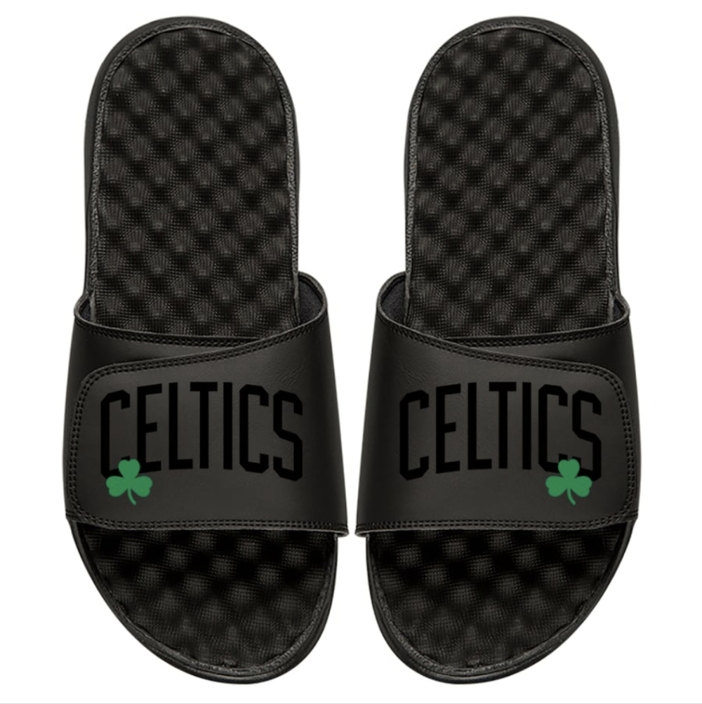 Boston Celtics ISlide Black Tonal Pop Slide Sandals- 13